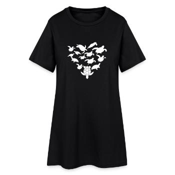 Turtle - Turtle Lover - Turtles - Women’s T-Shirt Dress - black - Front