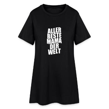ALLER BESTE cooles Qualitäts geschenk - Frauen T-Shirt-Kleid - Schwarz - Vorne