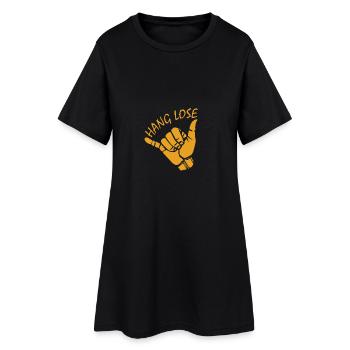 Hang Lose Surfeurs Kitesurfer Beach Sunnyboy - Robe T-shirt Femme - noir - Devant