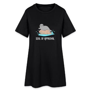 Seerobbe pouce vers le haut de l'animal de mer Sea Lion Funny - Robe T-shirt Femme - noir - Devant