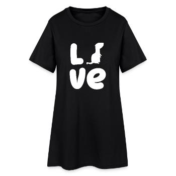 Ferret Friend - Ferret - Amour - Cadeau - Robe T-shirt Femme - noir - Devant