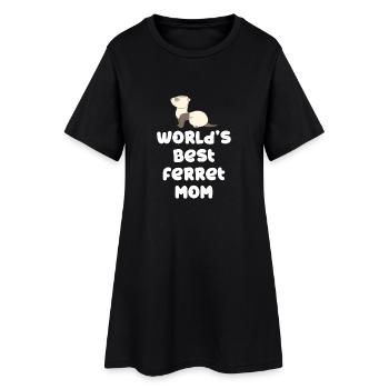Ferret Friend - Ferret - Maman de furet - Robe T-shirt Femme - noir - Devant