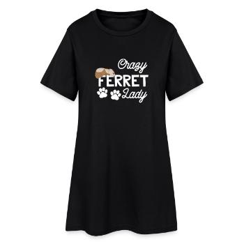 Ferret Friend - Furet - Furet Femme - Robe T-shirt Femme - noir - Devant
