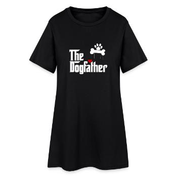 The Dogfather - Hunderasse Hund Hundemensch Dog - Frauen T-Shirt-Kleid - Schwarz - Vorne