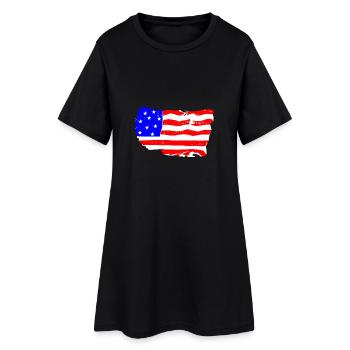 USA - Robe T-shirt Femme - noir - Devant