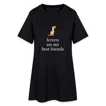 Ferret Friend - Ferrets - Meilleurs amis - Robe T-shirt Femme - noir - Devant