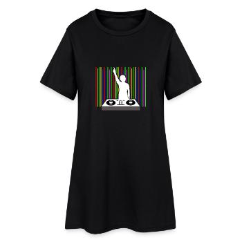 Incroyable lumière de la musique DJ - Robe T-shirt Femme - noir - Devant