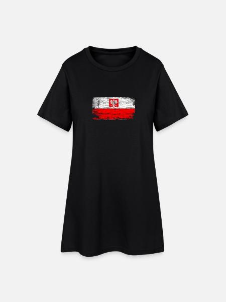 Aigle polonaise - Robe T-shirt Femme - noir