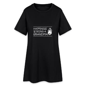 Le bonheur est d'être une grand-mère - Robe T-shirt Femme - noir - Devant
