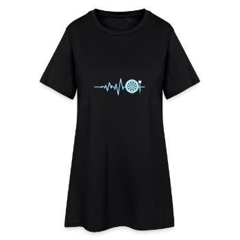 Heartbeat Dart fléchettes cadeau fléchettes joueur - Robe T-shirt Femme - noir - Devant