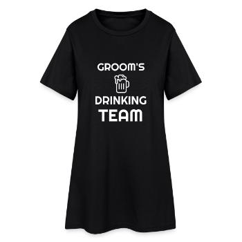 Équipe Groom Groom I mariage T-shirt de fête JGA - Robe T-shirt Femme - noir - Devant