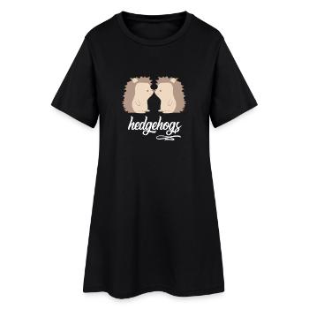 Igel - Igelliebhaber - Igelfan - Hedgie - Niedlich - Frauen T-Shirt-Kleid - Schwarz - Vorne
