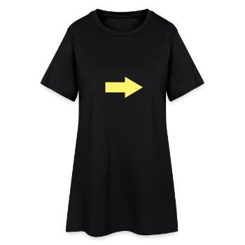 Camino de Santiago Jonch de Saint-Jacques flèche jaune - Robe T-shirt Femme - noir - Devant