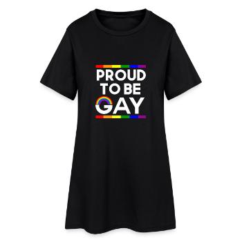 Proud to be gay - Women’s T-Shirt Dress - black - Front