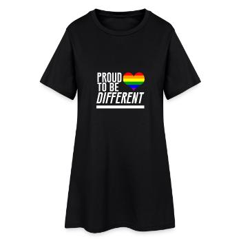 Proud to be different - Women’s T-Shirt Dress - black - Front