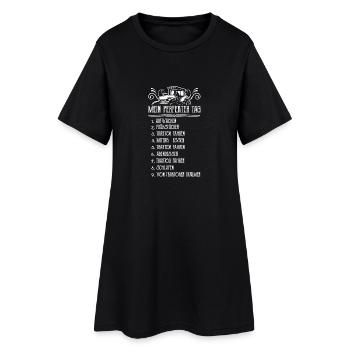 Landwirt Shirt · Landwirtschaft · Traktor Tag - Frauen T-Shirt-Kleid - Schwarz - Vorne