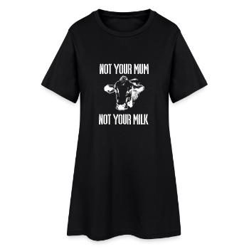 Pas ton lait animal vache Kuehe Vegan - Robe T-shirt Femme - noir - Devant