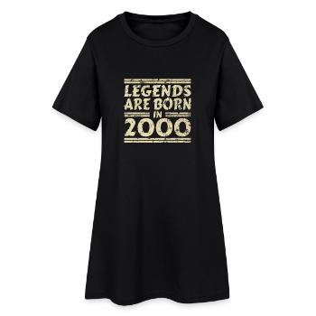 Legends Are Born In 2000 - Women’s T-Shirt Dress - black - Front