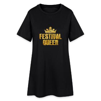 Festival Queen - Robe T-shirt Femme - noir - Devant