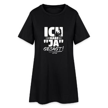 Soirée Bachelorette | Cadeau pour les mariages - Robe T-shirt Femme - noir - Devant