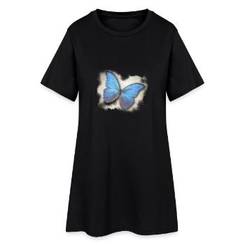 Papillon - Papillon - Robe T-shirt Femme - noir - Devant