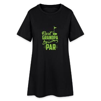 großvater - Frauen T-Shirt-Kleid - Schwarz - Vorne