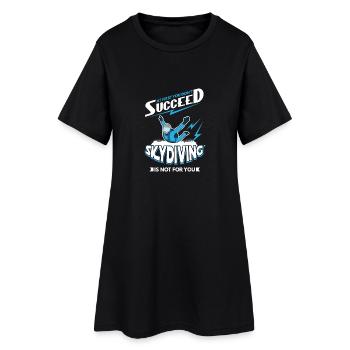 Parachutisme en parachutisme - Robe T-shirt Femme - noir - Devant