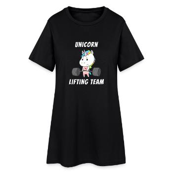 Unicorn Training Team Femmes Entraînement Gym Fitness - Robe T-shirt Femme - noir - Devant