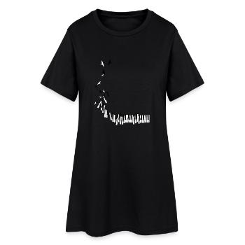 piano - Women’s T-Shirt Dress - black - Front