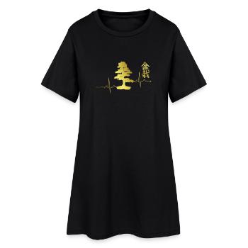 Cadeau de T-shirt d'ECG de Bonsai Bonsai Tree ECG - Robe T-shirt Femme - noir - Devant