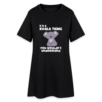 Koala - Koalas - T-shirt Koala - Cadeau - Robe T-shirt Femme - noir - Devant