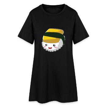 sushi6Se deflate 1 - Robe T-shirt Femme - noir - Devant