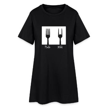 Heavy Metal Band Rock On Shirt - Robe T-shirt Femme - noir - Devant