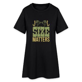 pêche - Robe T-shirt Femme - noir - Devant