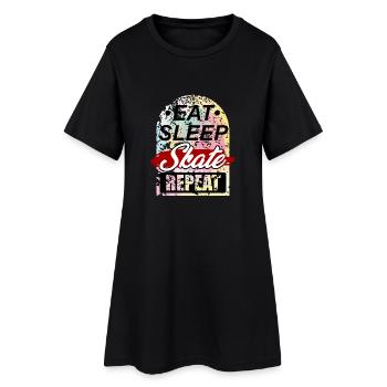 Tableau périodique - Robe T-shirt Femme - noir - Devant