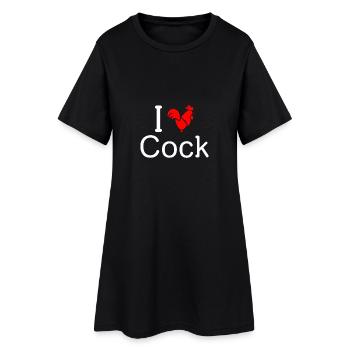 I Love Cock - Robe T-shirt Femme - noir - Devant