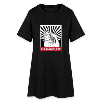 Girl Power - Women’s T-Shirt Dress - black - Front