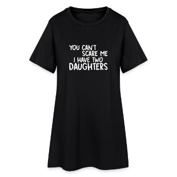 Tochter Töchter Vater Geschenk Mutter Idee Familie - Frauen T-Shirt-Kleid - Schwarz - Vorne