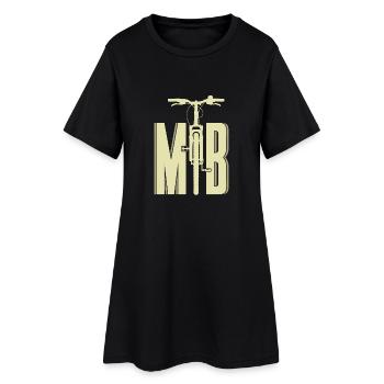 Mountain Bike Bicycle Trail Offroad Downhill - Women’s T-Shirt Dress - black - Front