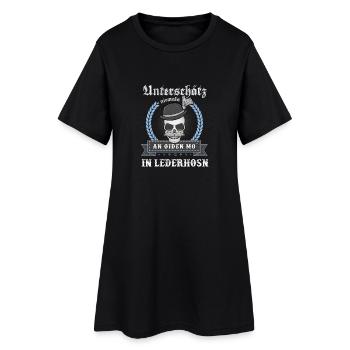 Bayern Bayrisch lustig Heimat Geschenk Geburtstag - Frauen T-Shirt-Kleid - Schwarz - Vorne
