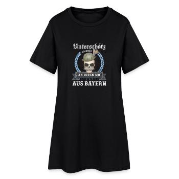 Bayern Bayrisch lustig Heimat Geschenk Geburtstag - Frauen T-Shirt-Kleid - Schwarz - Vorne