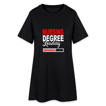 Nursing Degree Loading Gift T-Shirt Training - Women’s T-Shirt Dress - black - Front