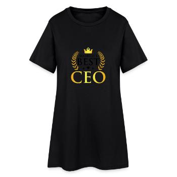 Best CEO Design in Gold - Women’s T-Shirt Dress - black - Front
