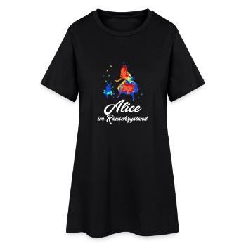 Alice au 9e âge - Robe T-shirt Femme - noir - Devant