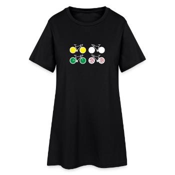 France cyclisme course tour cyclisme vélo maillots - Robe T-shirt Femme - noir - Devant