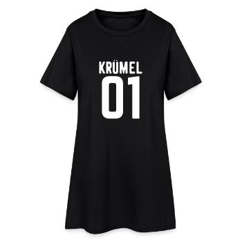 Krümel 01 Shirt Familien Partner Look Geschenk - Frauen T-Shirt-Kleid - Schwarz - Vorne