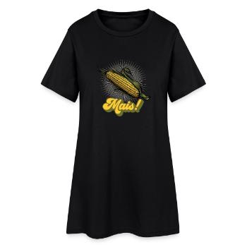 Mais! - Landwirtschaft - Frauen T-Shirt-Kleid - Schwarz - Vorne