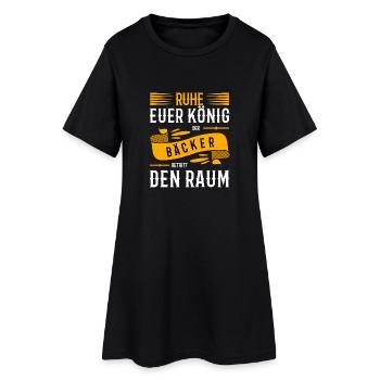 Lustige Bäcker Sprüche - Frauen T-Shirt-Kleid - Schwarz - Vorne