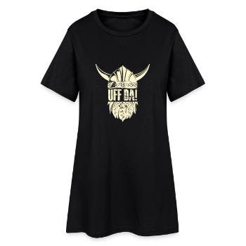 da casque viking Design pour une culture viking - Robe T-shirt Femme - noir - Devant