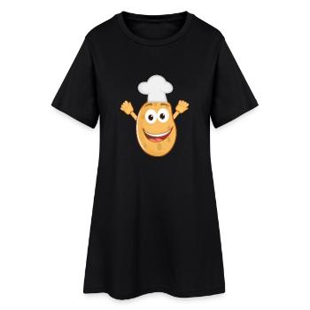 pommes de terre végétale de pomme de terre Halloween vegetables31 - Robe T-shirt Femme - noir - Devant